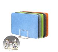 LuminaCreek Desk Privacy Divider Sound Reducing Acoustic Panel Multicolor Multiple Sizes Pack of 2(Grey,90x30CM)