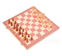 LuminaCr ames International Chess Chess Set Wooden Chess Foldable Chess Board Game Set With Crafted Chesspiece & Storage Slots(39 * 39cm)