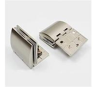 LuminaCreek Glass Clamp 90 Degree Bilateral Fixing Clip for 8-10mm Glass Display Cabinet Showcase Furniture Fittings(Unilateral Large)