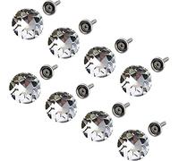 LuminaCreek Invisible snap Sewing Buttons, Crystal Buttons, 50 25mm Transparent Diamond Buttons, Shiny Buttons, Round Decorative Glittering Buttons