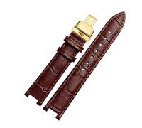 LuminaCreek Leather Watch Strap for Men Women Notch Strap 16mm - 22mm Replacement Watch Strap(Brown G,18mm - 9mm)