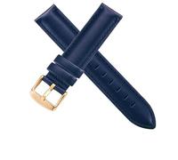 LuminaCreek Men's and Women's Leather Strap 13 mm 14 mm 16 mm 17 mm 18 mm 19 mm 20 mm(Black-crocodile gold,21mm)