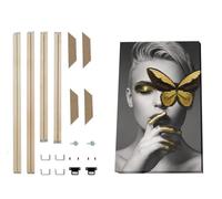 LuminaCreek Portrait Photo Frames,Customizable DIY Wooden Photo Frame For Wall Art Picture Multiple Sizes Home Decoration(Width 65cm,Height 80cm)
