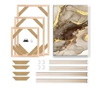 LuminaCreek Portrait Photo Frames,Wooden Photo Frame Canvas Oil Painting Diamond Painting Wall Multiple Sizes(60x120cm)