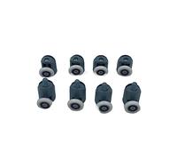 LuminaCreek Shower Door Rollers 4pcs-8pcs/set Shower Rooms Cabins Pulley/Shower Room Roller/Runners/Wheels/Pulleys Diameter 20mm/22mm/23mm/25mm/27mm Shower Door Wheels(4 Upper 4pcs Lower,25MM-6MM)
