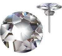 LuminaCreek Sofa Buttons Round Diamond Clear Crystal Upholstery Buttons for Sofa Decor 50Pcs(Nail Button)