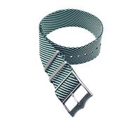 LuminaCreek Universal Strap, 22mm/20mm Nylon Strap, Sport Military Watch Strap, Nato Strap, Watch Strap, One Piece Breathable Watch Strap(Green/white,22 mm)