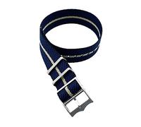 LuminaCreek Universal Strap, 22mm/20mm Nylon Strap, Sport Military Watch Strap, Nato Strap, Watch Strap, One Piece Breathable Watch Strap(Black Navy Khaki,22 mm)