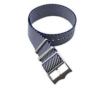 LuminaCreek Universal Strap, 22mm/20mm Nylon Strap, Sport Military Watch Strap, Nato Strap, Watch Strap, One Piece Breathable Watch Strap(Navy-white,20 mm)