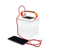 Luminaid Max QI Solar Lanter Phone Charger 200 Lumens Twist to Inflate 5 Ligh Settings inc Flash Rechargeable Via Solar of USB 50 Hrs Max Run Time 2000Mah Battery Charges Phones & Other Devices