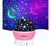 LuminaLux Night Light Kids Star Projector 2025 Lamp with 8 Lighting Modes Sky Projector 360° Rotate Baby Kids Bedside Gift for Boys Girls Presents Bedroom Ceiling Party