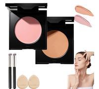 Luminance Under Eye Brightener, Eye Brightener Powder, Conceal, Brightens, Effectively Cover Dark Circles, Moisturize and Blend for Smooth, Radiant & Refreshed Look (02+03)