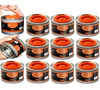 Luminar Resealable-Wick Chafing Fuel Cans, 12 Pack, 4 Hour - Premium Quality Burners for Food Warmers - No More Spills, Waste, or Hassle - Perfect for Convenient, and Long-Lasting Event Catering