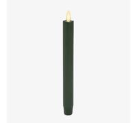 Luminara - Flameless Battery Operated Taper Candle - Holiday Green - Pack of 1-1x9.5 - LED Flickering Flame - Realistic Safe for Home Kids and Pets