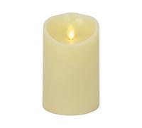 Luminara Flameless Candle: Unscented Moving Flame Candle With Timer (5") ivory