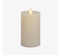 Luminara - Flameless LED Battery Operated Flickering Pillar Candles - Pearl Ivory - Pack of 1-3x5.5 - Realistic Moving Flame Real Wax Indoor/Outdoor
