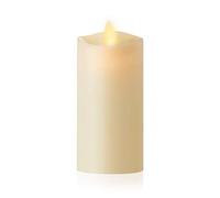 Luminara Indoor Ivory Slim Pillar LED Candle - Flameless, Battery Powered, Timer, 5cm x 15cm