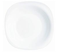 Luminarc 22.5 cm Carine Glass Soup Plate, White, 1 Piece