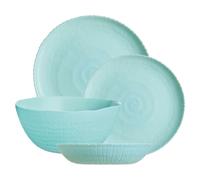 Luminarc Ammonite 18pc Or 19pc Opal Glass Dinner Set Dinnerware Modern Plates