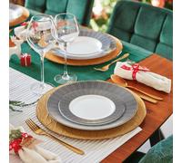 Luminarc Astre 18pc Opal Glass Dinner Set Christmas Dinnerware Tableware Modern
