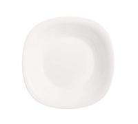 Luminarc 22.5 cm Carine Glass Soup Plate, White, 1 Piece