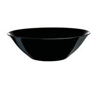 Luminarc Carine Square 18pc Opal Glass Dinner Set Dinnerware Tableware Plates (27cm Salad Bowl, Black)