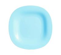 Luminarc Carine Square 18pc Opal Glass Dinner Set Dinnerware Tableware Plates (6X Dessert Plates, Turquoise)