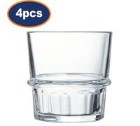 Luminarc Cocktail Glass Tumbler 250Ml Clear Stackable Dishwasher Safe Drink 4Pcs