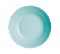 Luminarc Dajar Toughened Glass Deep Plate Dinner Plate Diwali Turquoise 20 cm Blue