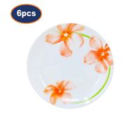 Luminarc Dessert Plate Sweet Impression Glass 19cm Salad Side Dish Crockery 6pcs