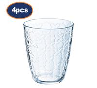 Luminarc Drinking Glass Tumbler Concepto Riad Clear Durable Drinkware 300Ml 4Pcs
