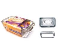 Luminarc Cow Embossed Clear Thick Glass Butter Dish with Lid
