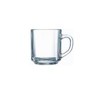 Luminarc Glass Tempered Mug Set (Transparent, 250ml) - Set of 6