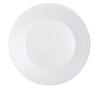 Luminarc Harena 27 cm Glass Dinner Plate, White
