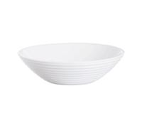 Luminarc Harena Salad Bowl Tempered Glass Side Dessert Ribbed White Round 16Cm