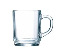 Luminarc Mug Tempered Glass Clear Stackable Retro Dishwasher Safe Coffee 230Ml