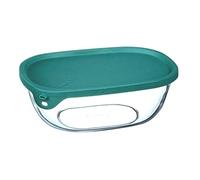 Luminarc Nest & Store Container Rectangular, Sodo tensionado, Green Square 220 Centilitros green