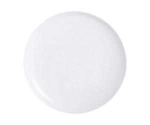 Luminarc Pizza Plate Round White Opal Glass Dishwasher Microwave Safe Chip 32Cm