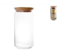 Luminarc Purebox Glass Jar Wooden Lid 1.5 L