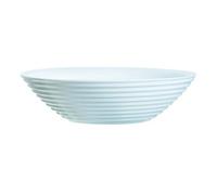Luminarc Salad Soup Bowl Harena Opal Glass 20Cm White Round Dishwasher Safe
