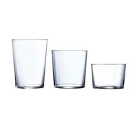 Luminarc Set of 18 Glass Tumblers-6 Cider-6 Pint, 6 Small, 18 Count (Pack of 1)