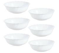 Luminarc Trianon White 18pc Opal Glass Dinner Set Dinnerware Tableware Plates
