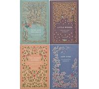 Luminaries Collection by Austen, Brontë, Alcott & Burnett: Pride and Prejudice, Little Women, The Secret & Jane Eyre - Four Novels in the Exquisite Cranford Edition (4-Book Set)