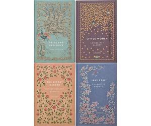 Luminaries Collection by Austen, Brontë, Alcott & Burnett: Pride and Prejudice, Little Women, The Secret & Jane Eyre - Four Novels in the Exquisite Cranford Edition (4-Book Set)