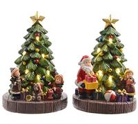 Lumineo 16cm LED Christmas Tree Scene Ornament (Choice of 2)