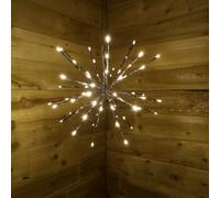 Lumineo 45cm LED Polestar Lights - 72 Warm White Lights With Flashing Lights