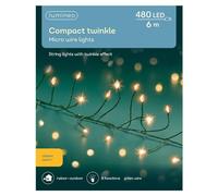 Lumineo 480 Classic Warm Micro LED Compact Wire Christmas Lights (6m)