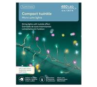 Lumineo 480 Multi Coloured Micro LED Compact Twinkle Lights (6m)