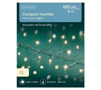 Lumineo 480 Warm White Micro LED Compact Wire Christmas Lights (6m)