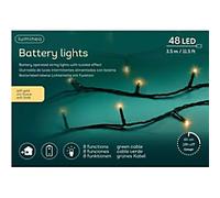 LUMINEO Fairy Light Gold Battery 48 LED 3.5M
